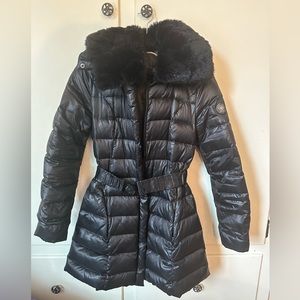 Dawn Levy designer puff coat black size Small